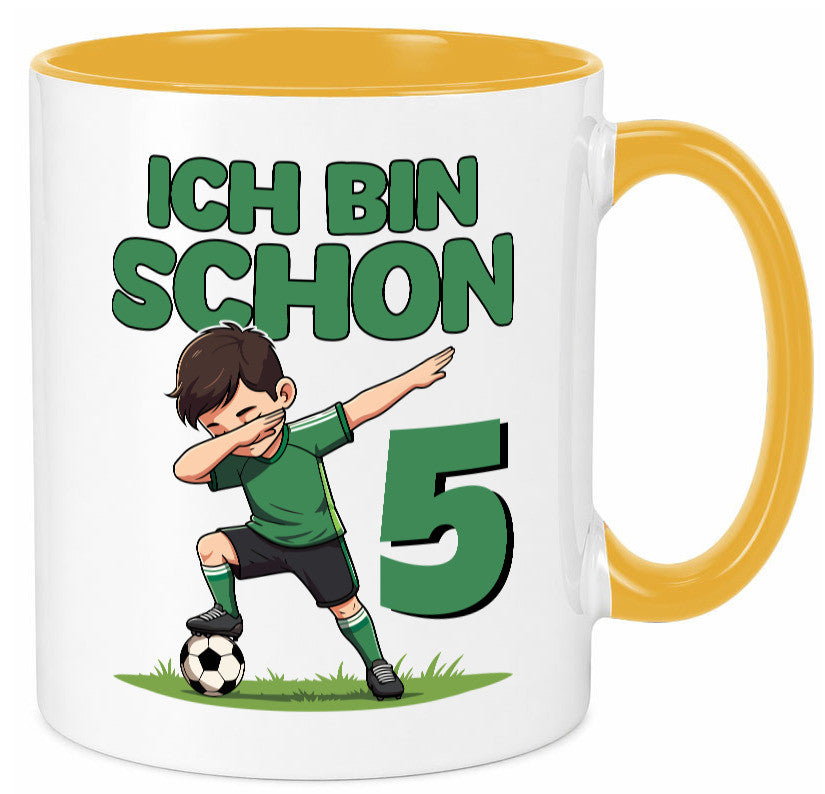 5. Geburtstag | 5 Jahre Fußballer lustiger Spruch Geschenk Geschenkidee Tasse