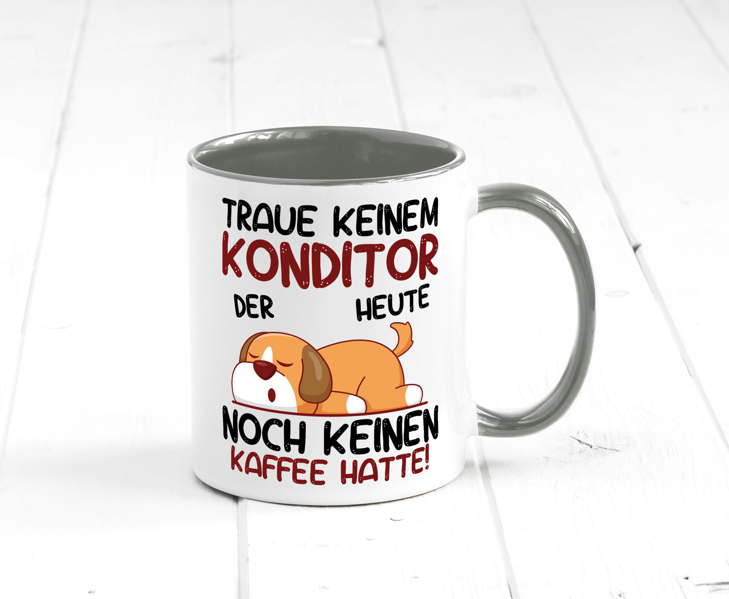 Traue keinem Konditor | Konditorei Humor Geschenkidee Tasse