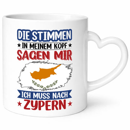 Zypern | Urlaub Stimmen in meinem Kopf Traumland lustiger Spruch Geschenk Humor