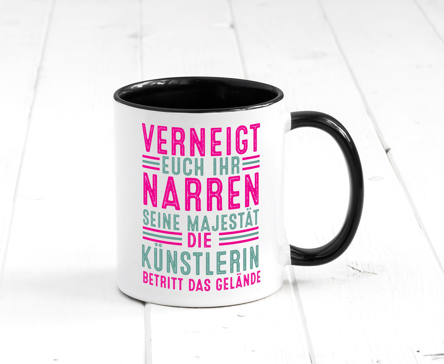 Verneigt euch: Künstlerin| Kunst lustiger Spruch Geschenk Humor Geschenkidee