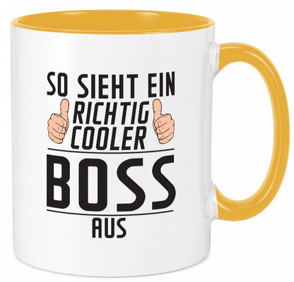 Richtig Cooler Boss | Führungskraft Vorgesetzter lustiger Spruch Geschenk Humor Tasse