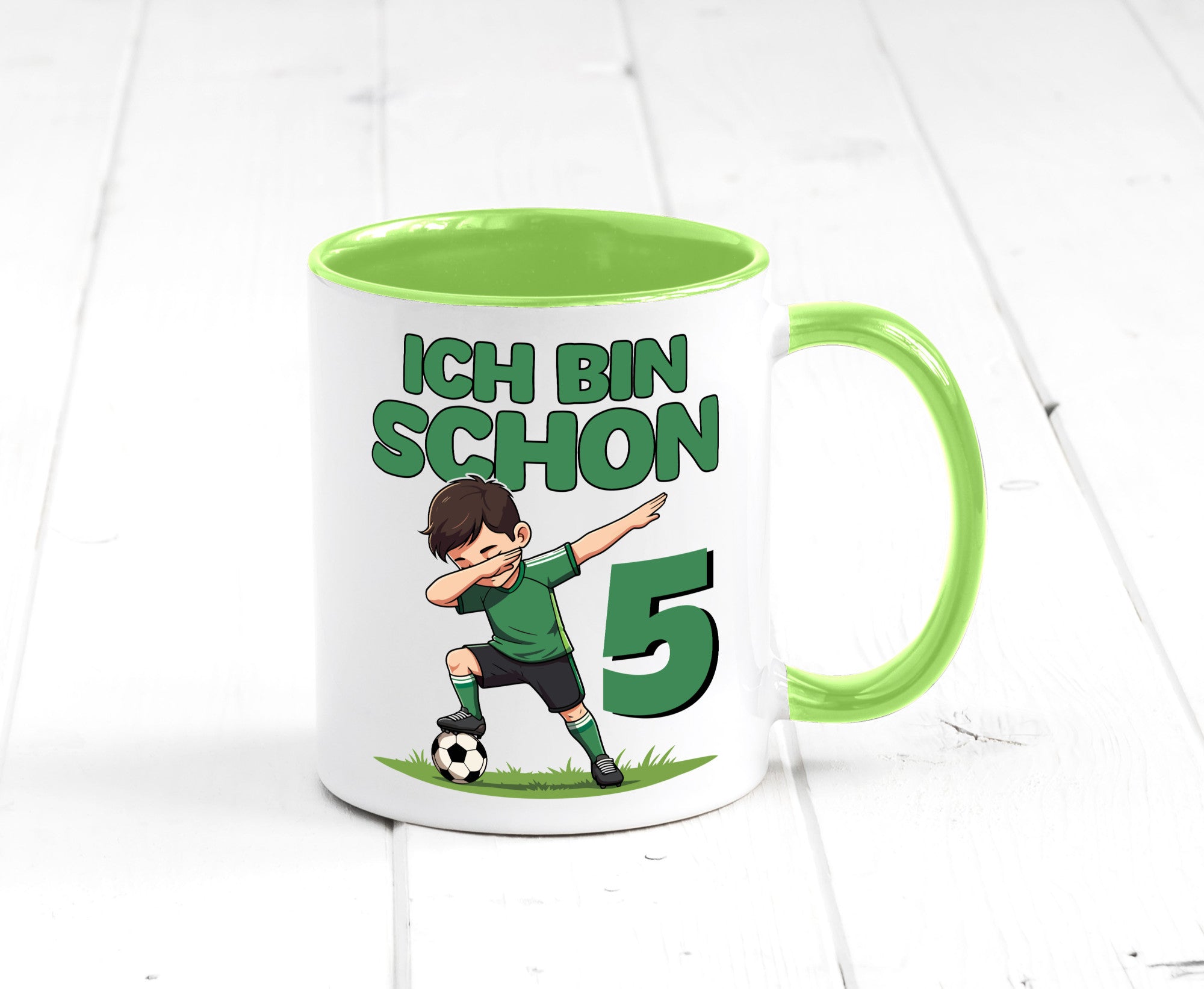 5. Geburtstag | 5 Jahre Fußballer lustiger Spruch Geschenk Geschenkidee Tasse
