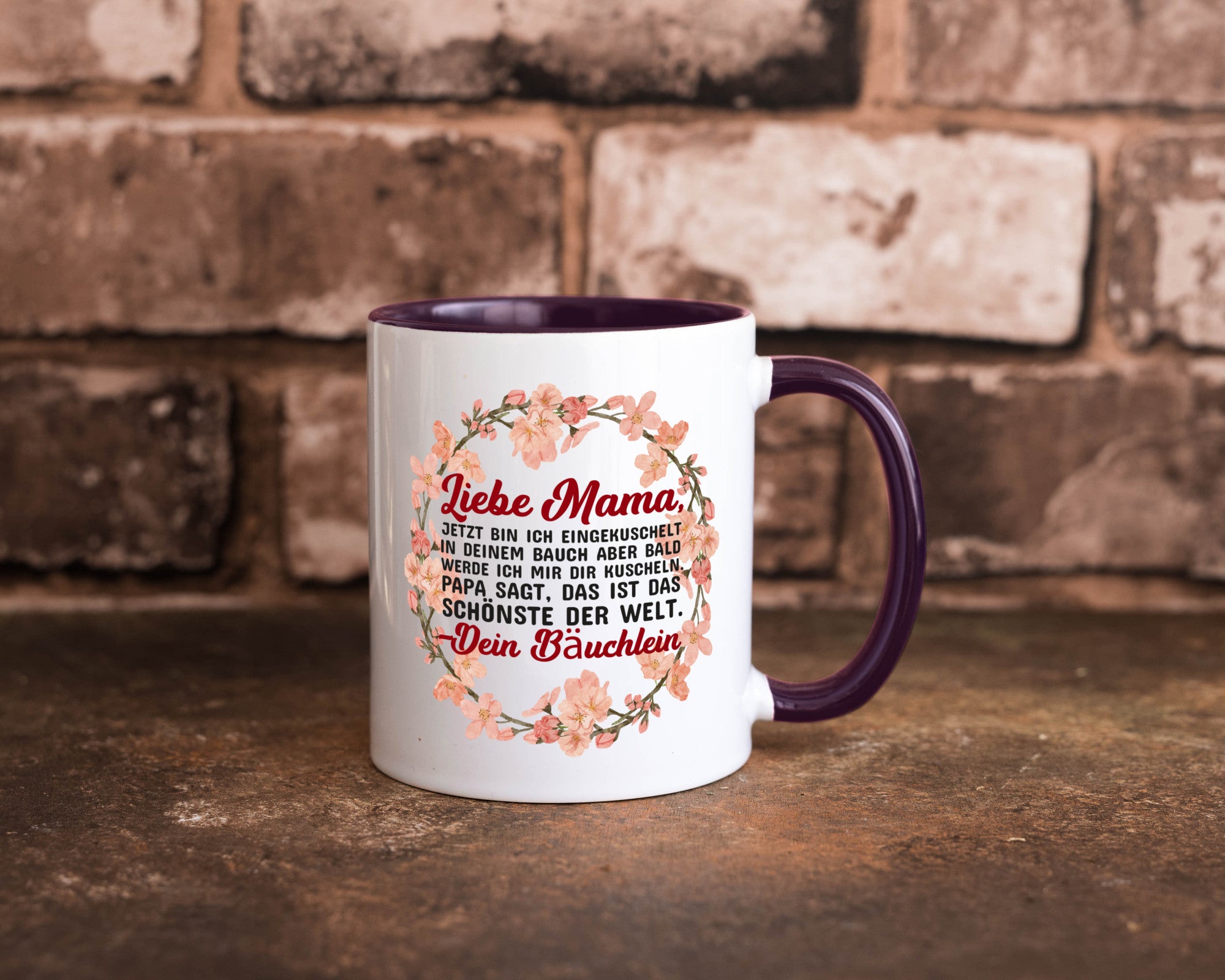 Liebe Mama | Schwangerschaft Tasse Baby süß Humor Familie Geschenkidee