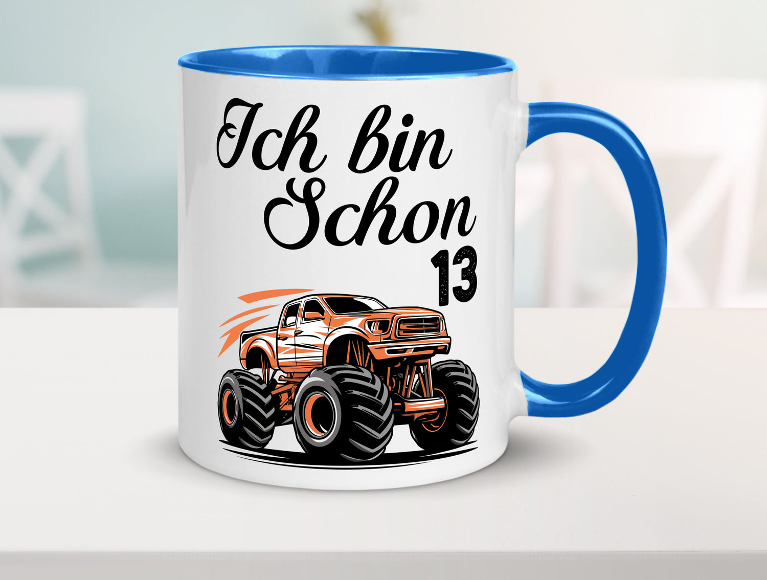 13. Geburtstag | Monster truck 13 Jahre Geschenkidee Humor Tasse