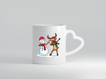 Dabbing Schneeman Rentier | Weihnachten v2 lustig Tierliebhaber Humor Geschenk