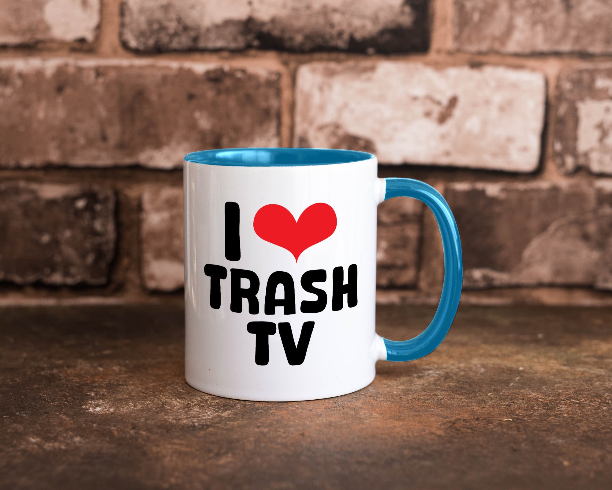 I love Trash TV | v2 lustig Humor Geschenkidee Geschenk Tasse