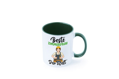 Beste Zimmerfrau| Holzbau | Handwerkerin v2 Geschenk Humor Geschenkidee