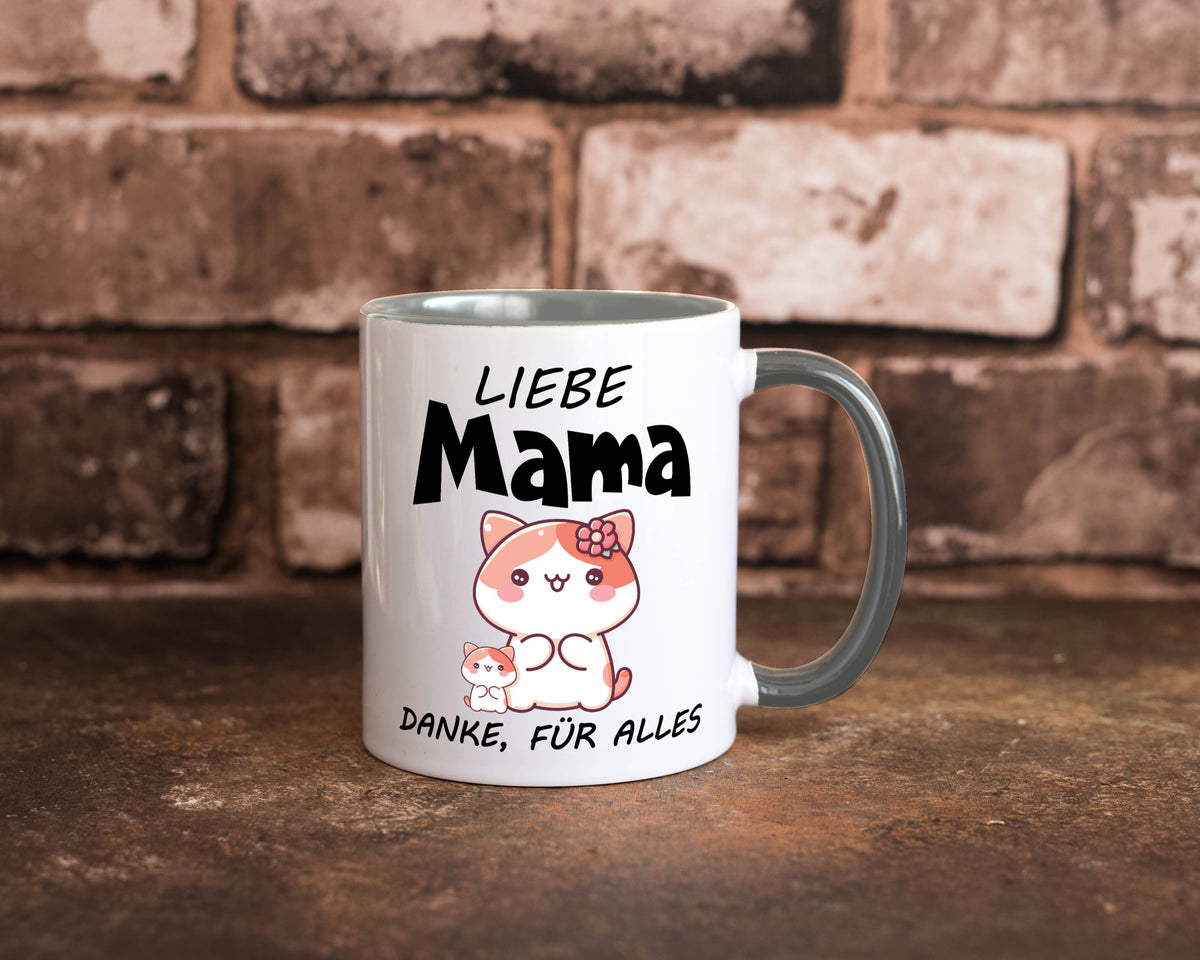 Liebe Mama Danke, für alles | Muttertag Beste Geschenk Familie Geschenkidee Tasse