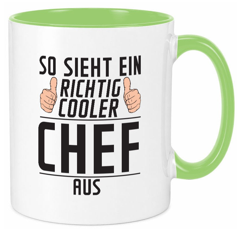 Richtig Cooler Chef | Führungskraft Vorgesetzter lustig Arbeit Kollegen Büro Tasse