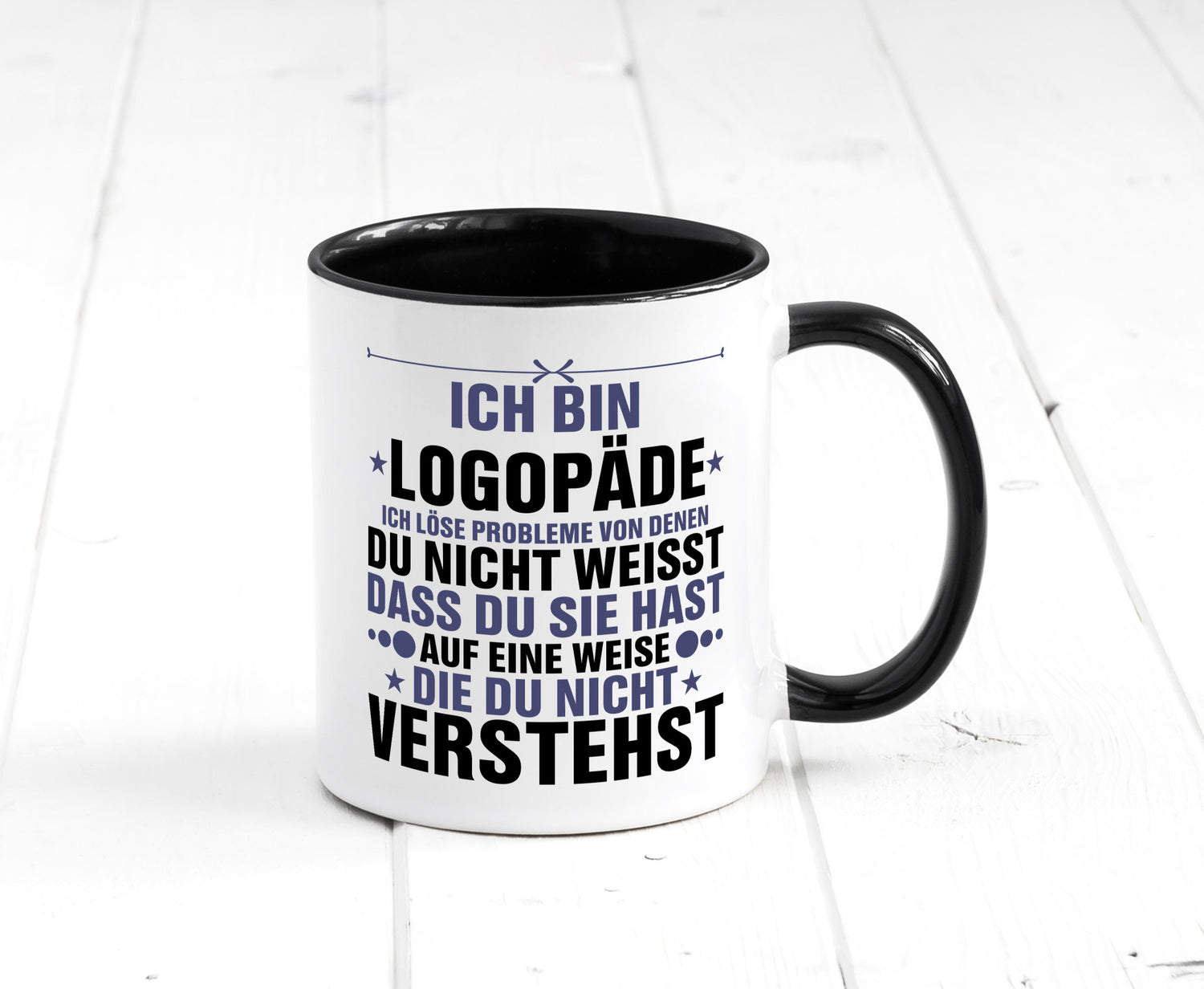 Löse Probleme: Logopäde | Sprachtherapie v2 Geschenkidee Humor Tasse
