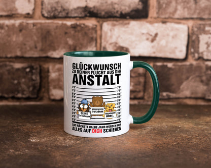 Glückwunsch zur Flucht | Arbeitskollegen Berufswechel Humor Arbeit Kollegen