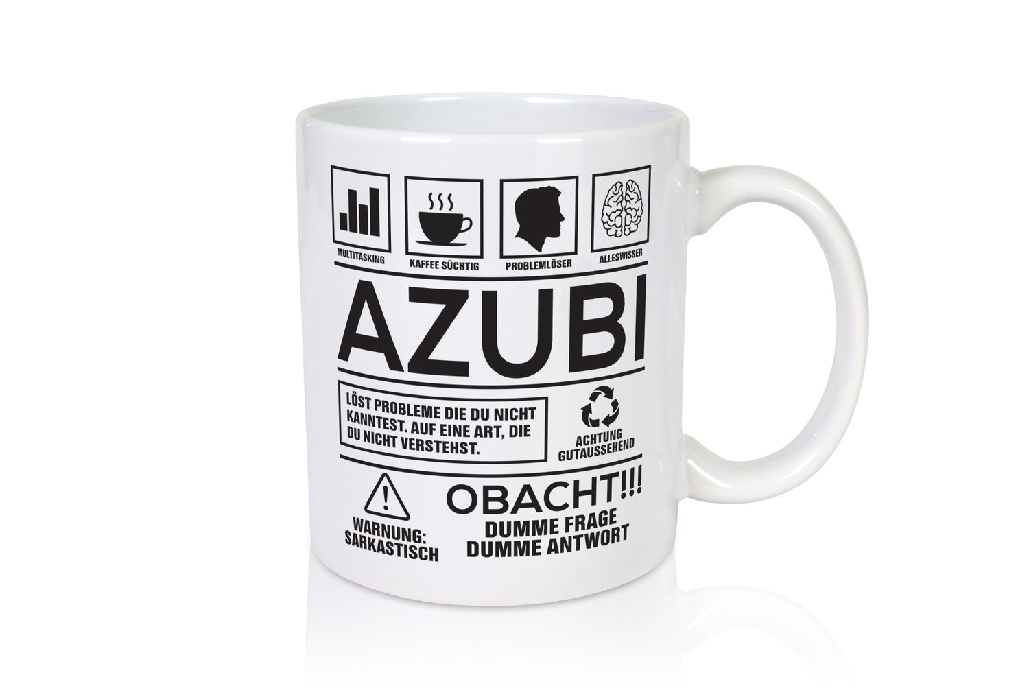 Achtung Probleme Azubi | Ausbildung Lehre Lehrling lustiger Spruch Geschenk