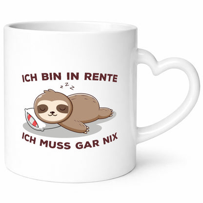 Ich bin in Rente | Rentner Tasse Faullenzen lustig Ruhestand Jubiläum Geschenk