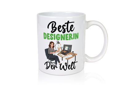 Beste Designerin | Mode v2 Humor Geschenkidee Tasse