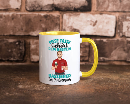 Im Universum: Kassierer Geschenk Humor Geschenkidee lustiger Spruch Tasse