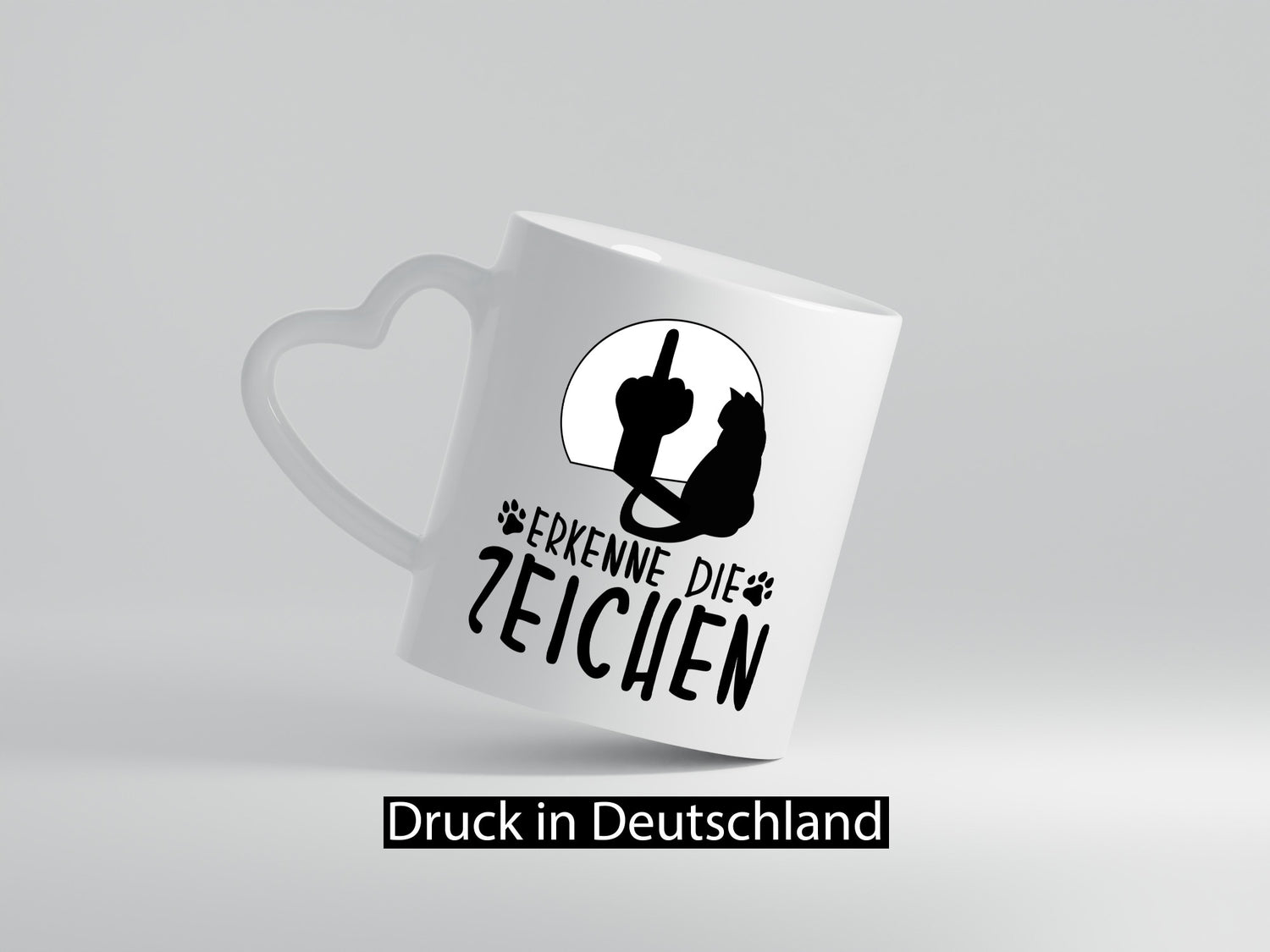 Erkenne die Zeichen | Katze Humor Tierliebhaber Geschenkidee Tasse