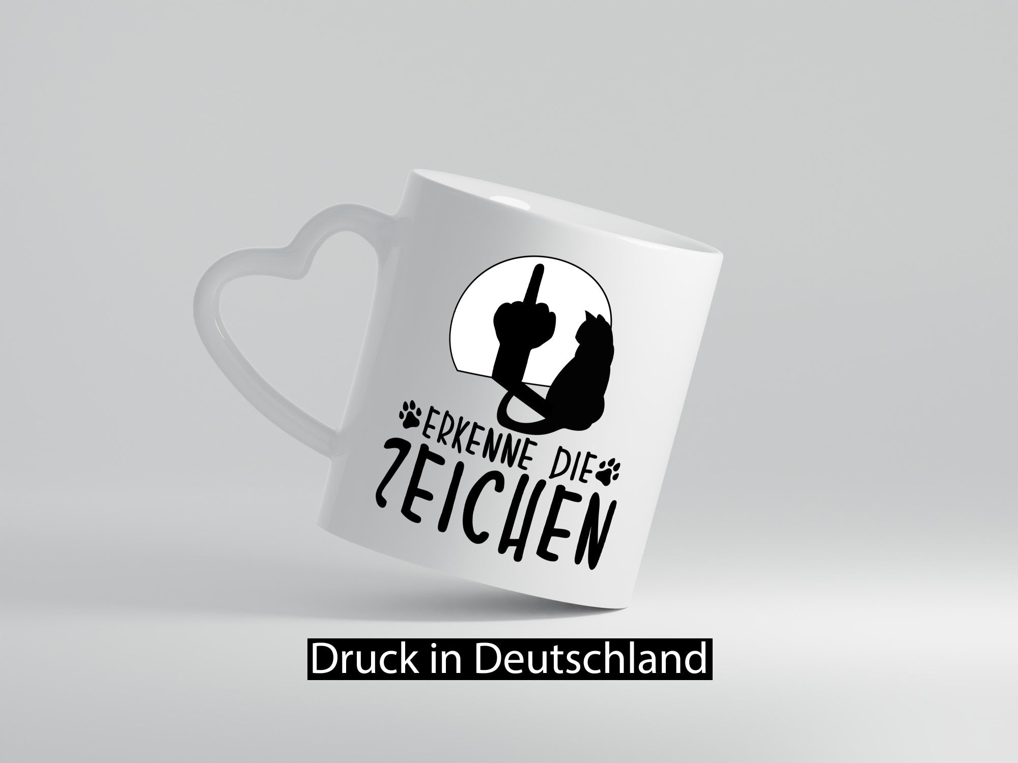 Erkenne die Zeichen | Katze Humor Tierliebhaber Geschenkidee Tasse