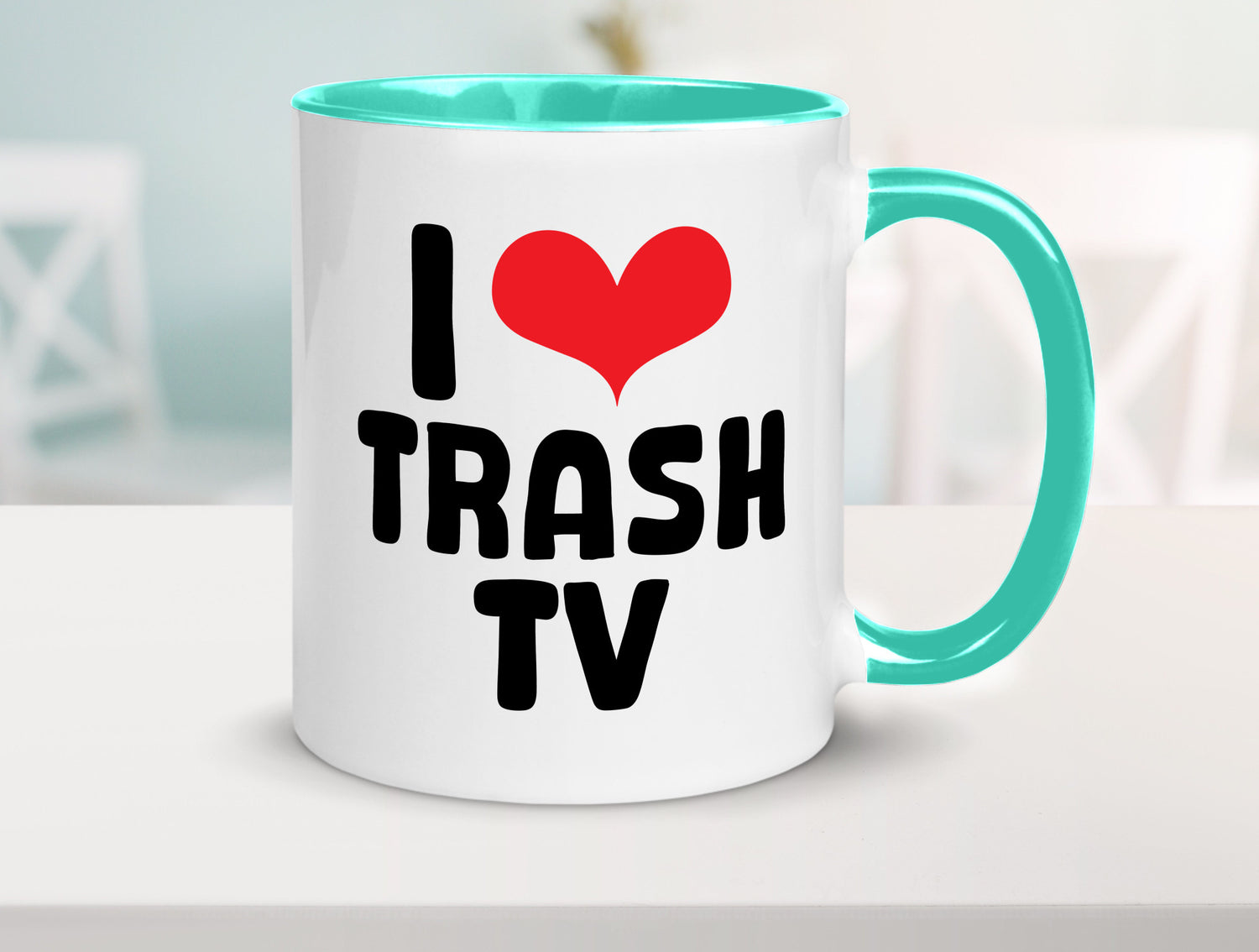 I love Trash TV | v2 lustig Humor Geschenkidee Geschenk Tasse