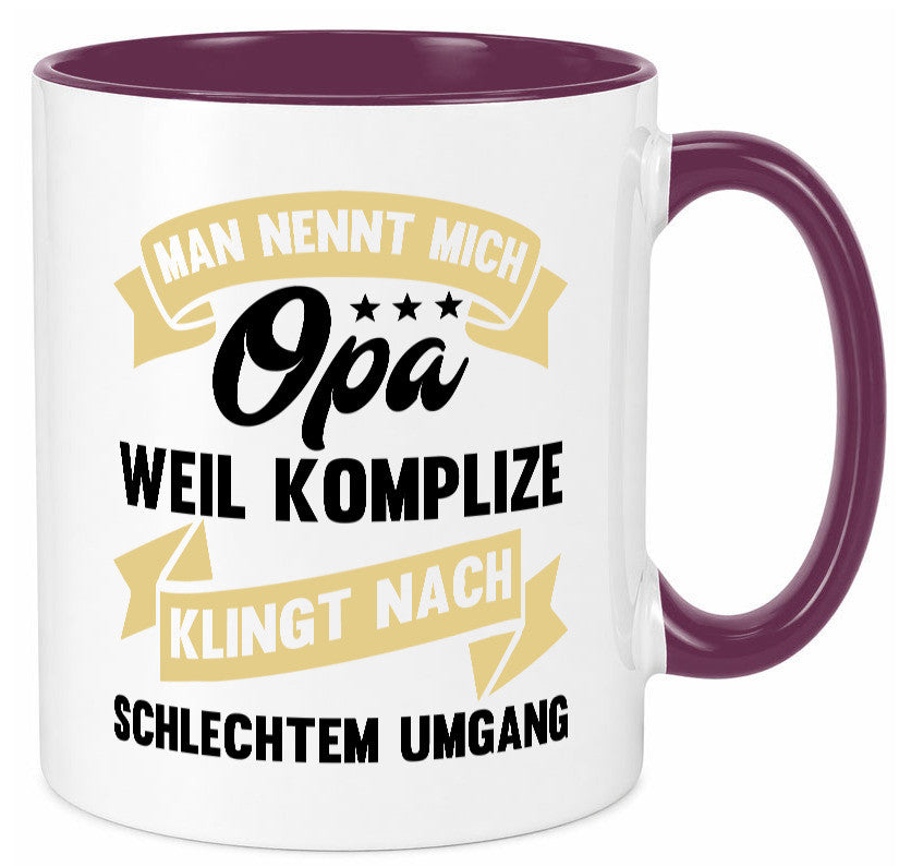 Man nennt mich Opa | Bester der Welt Humor Familie Geschenkidee Tasse