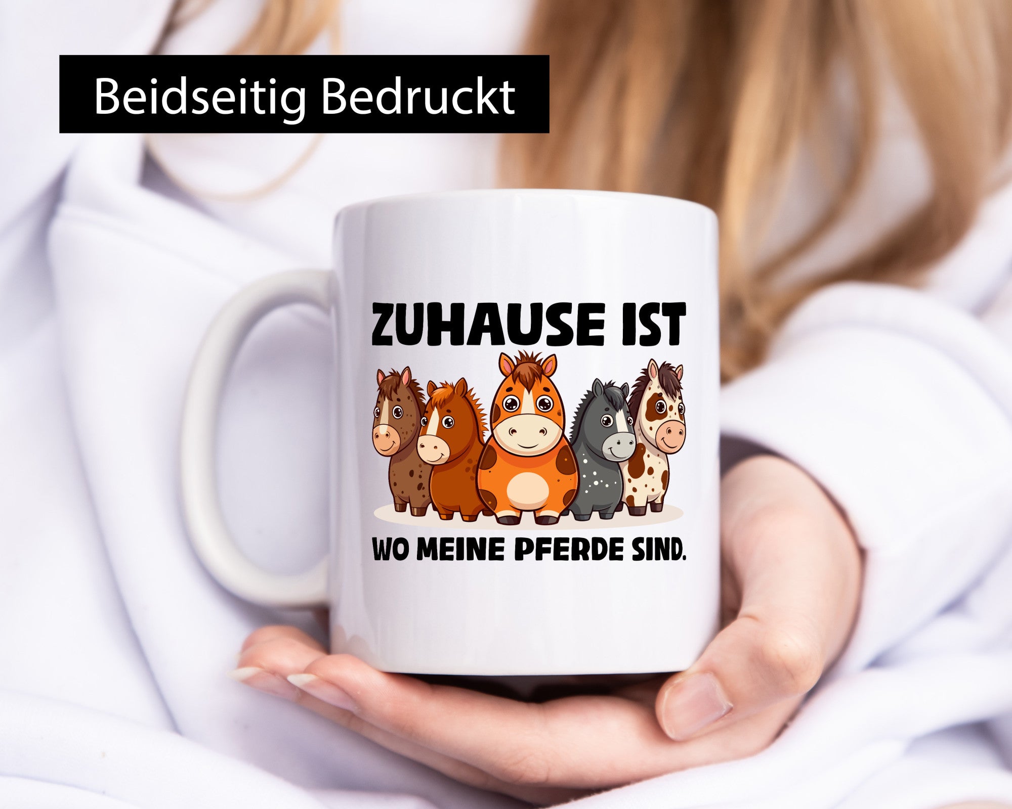 Zuhause ist wo meine Pferde sind | Pferdeliebhaber lustiger Spruch Geschenk