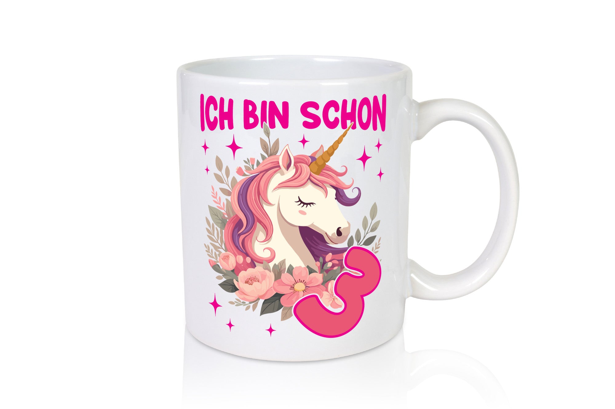 3. Geburtstag | 3 Jahre Einhorn Mädchen lustig Geschenkidee Geschenk Tasse