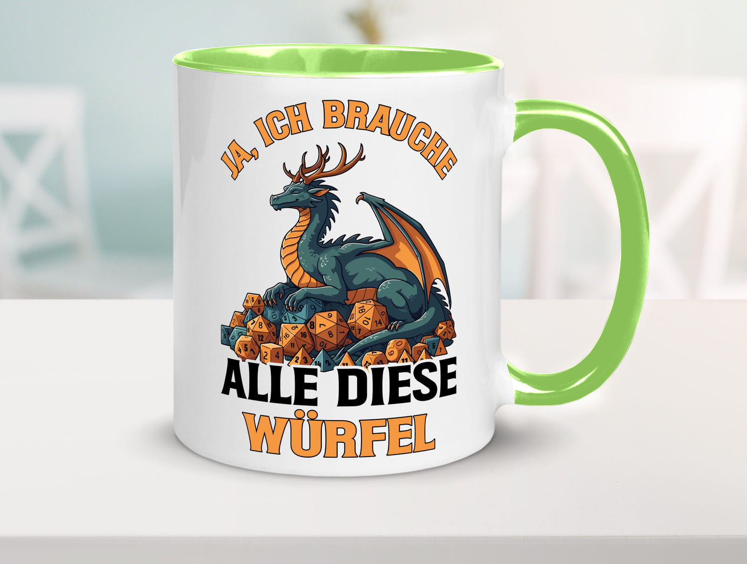 Ja ich brauche alle diese Würfel | Drache Rollenspiel v2 Geschenk Humor