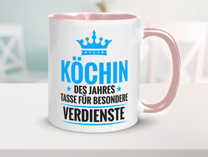 Besonderer Verdienst: Köchin | Chefköchin Chefkoch Geschenkidee Arbeit Kollegen