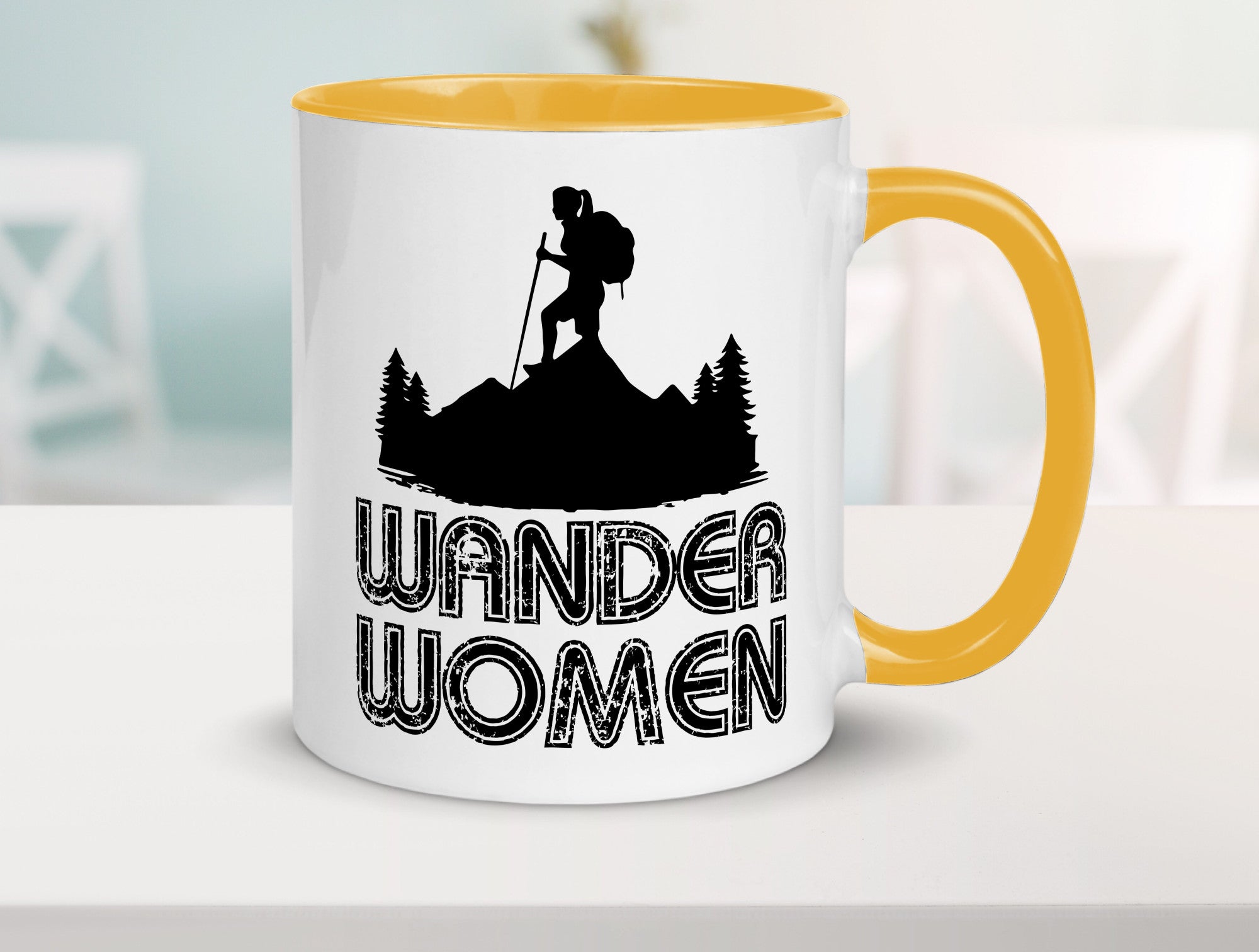 Wander Woman | Wandern Berge Geschenk Familie Geschenkidee lustiger Spruch Tasse
