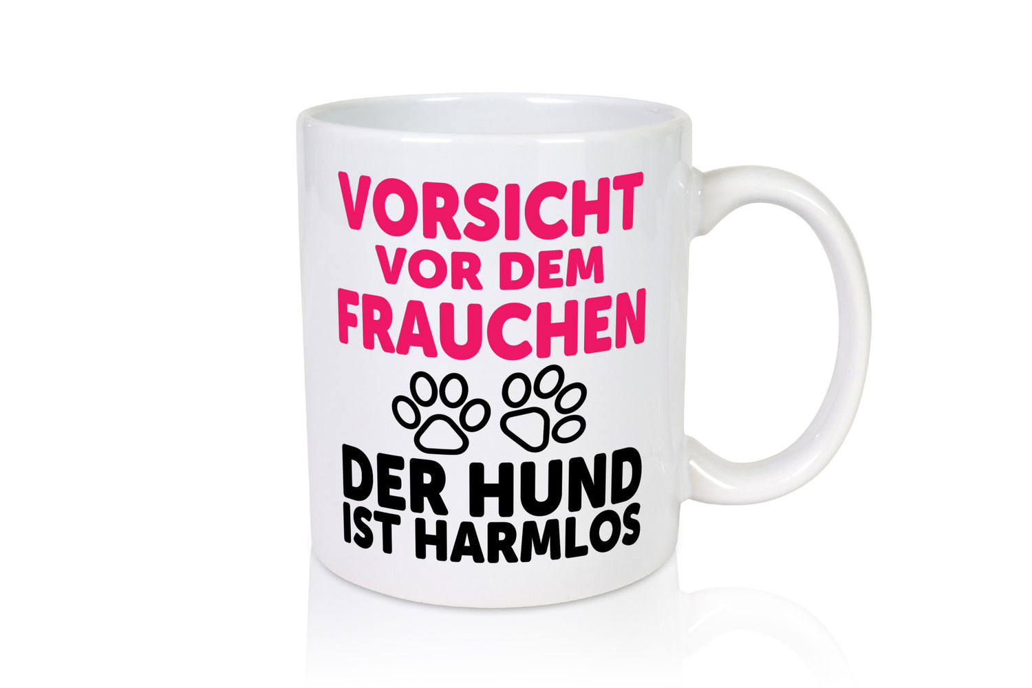 Vorsicht vor dem Frauchen der Hund ist Harmlos | Geschenk Tierliebhaber Humor