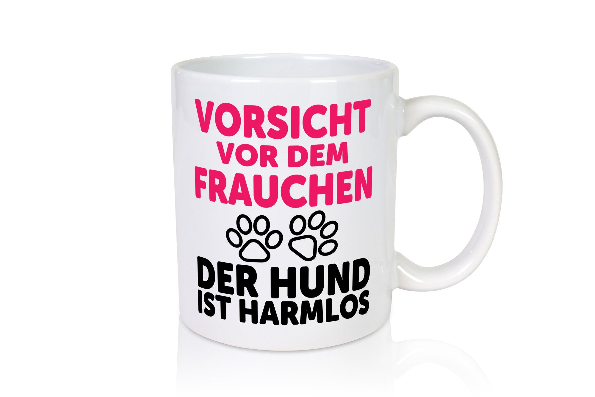 Vorsicht vor dem Frauchen der Hund ist Harmlos | Geschenk Tierliebhaber Humor