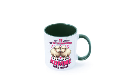 11 Jahre Verheiratet | ein Team Ehepaar v2 Humor Geschenkidee Tasse