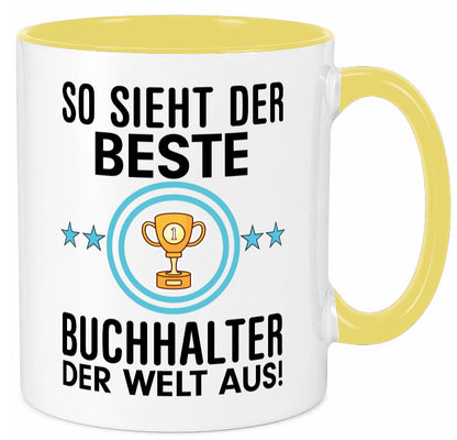 Bester Buchhalter | Büro Kollegen Beruf Geschenk Arbeit lustiger Spruch Tasse