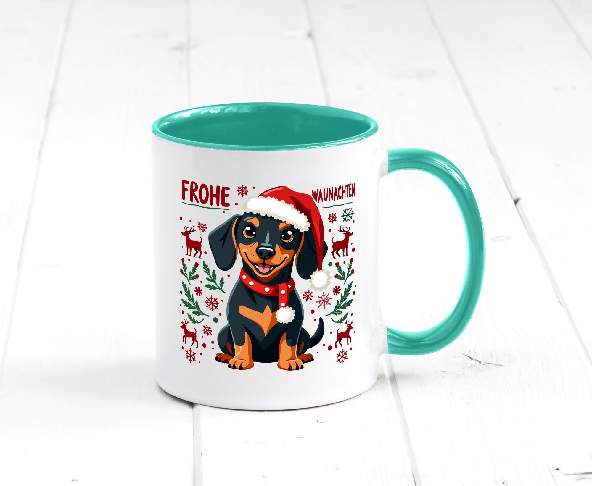 Frohe Waunachten | Ugly Christmas Weihnachtshund v2 Humor Tierliebhaber