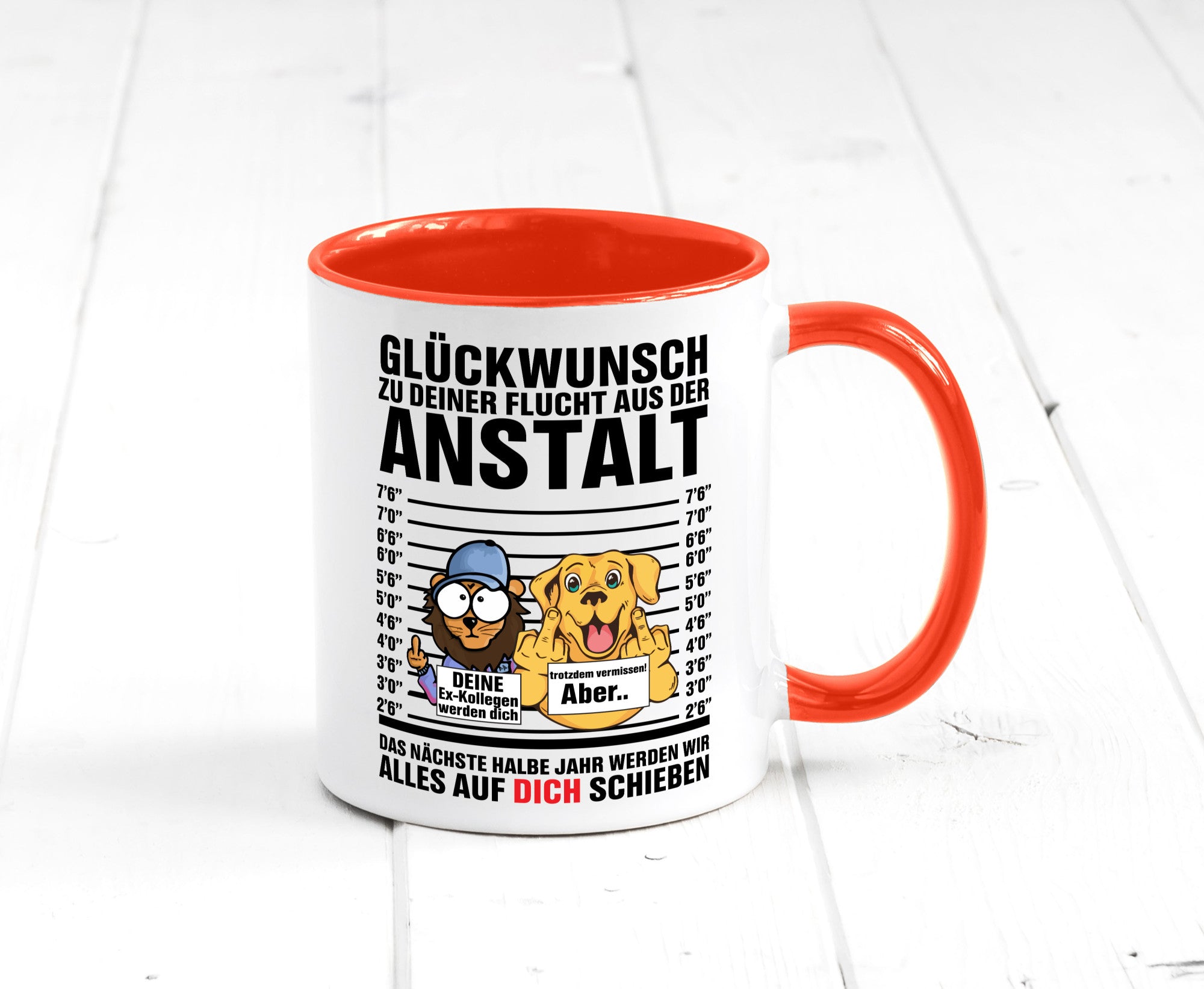 Glückwunsch zu deiner Flucht | Abschiedgeschenk v3 Geschenk Humor Geschenkidee