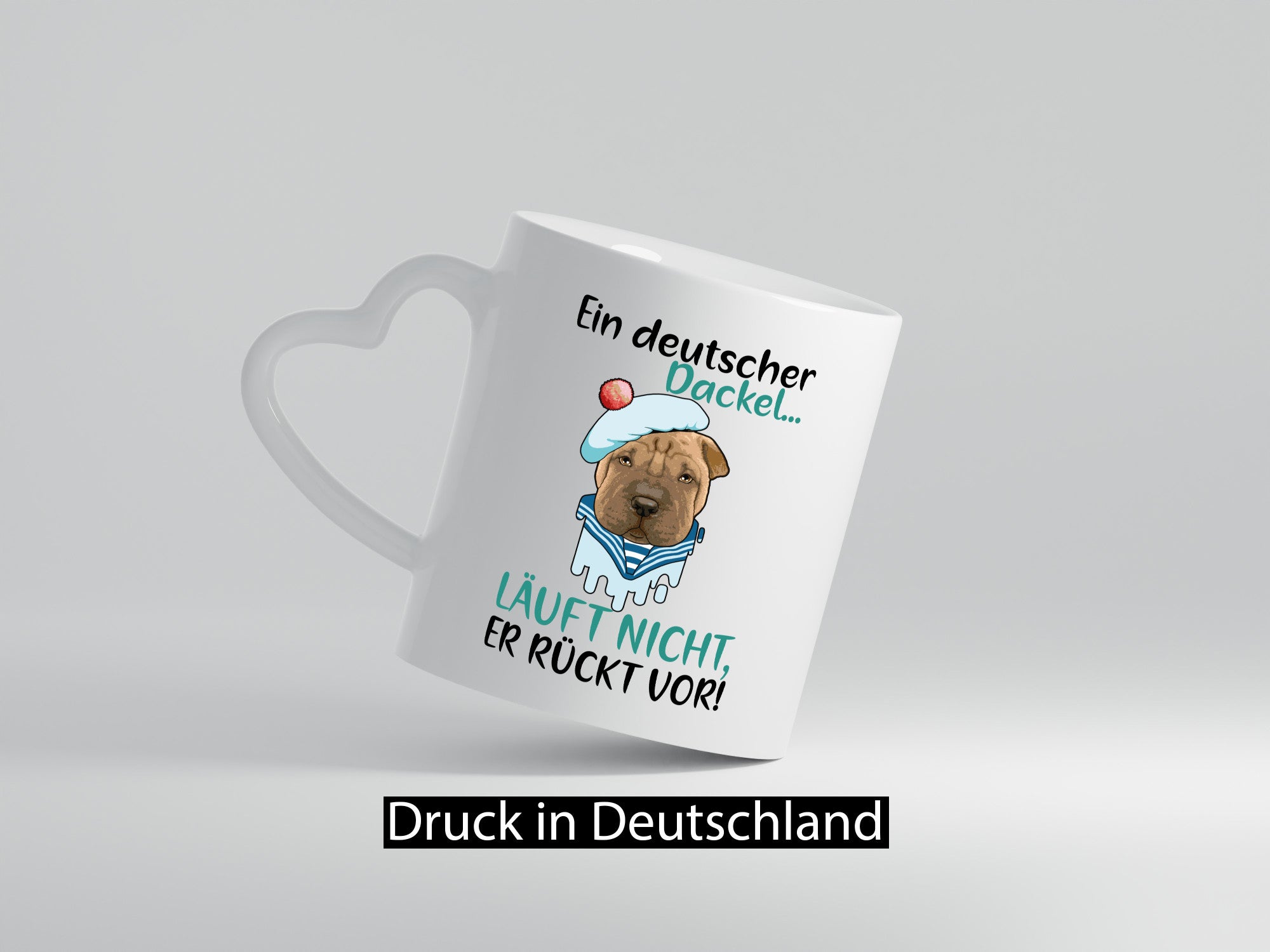 Ein Deutscher Dackel läuft nicht, er rückt vor | lustig Humor Geschenkidee
