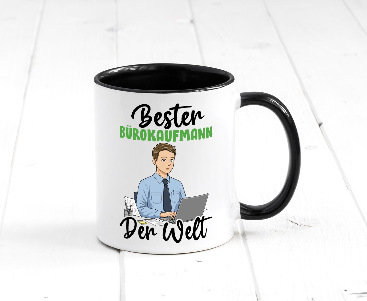 Bester Bürokaufmann | Kaufmann v2 lustig Arbeit Kollegen Büro Geschenk Tasse