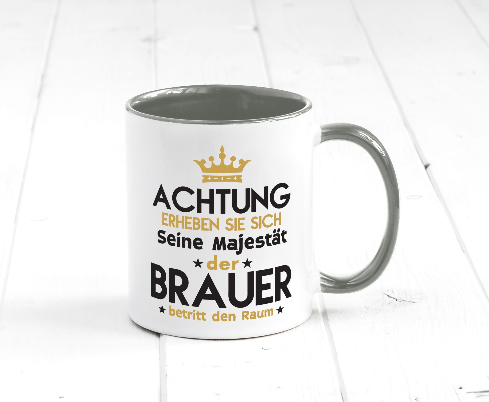 Seine Majestät Brauer | Bier Brauerei Humor Geschenkidee Tasse