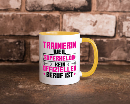 Superheldin Trainerin | Sportverein Humor Geschenkidee Tasse
