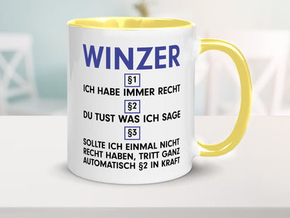 Ich habe immer Recht Winzer | Weinbauer Wein lustig Humor Geschenkidee Geschenk