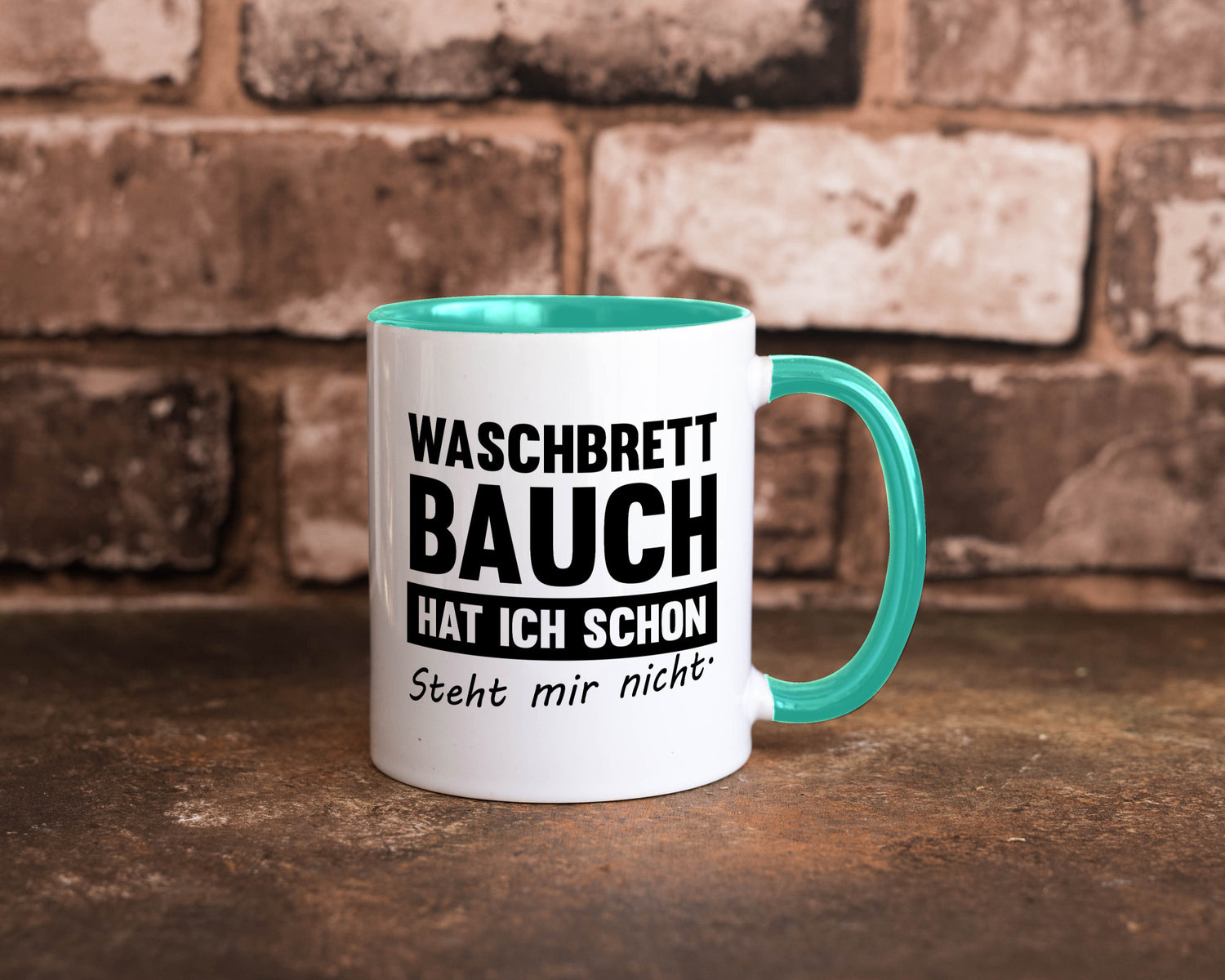 Waschbrettbauch steht mir nicht | Sixpack Gym lustiger Spruch Geschenk Humor