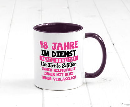 48 Jahre im Dienst | Jubiläum Arbeit v10 lustiger Spruch Geschenk Kollegen Büro
