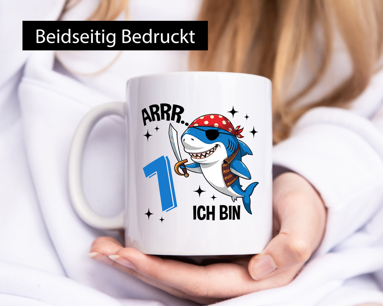 7. Geburtstag | 7 Jahre Arr Pirat Hai Piraten lustiger Spruch Geschenk