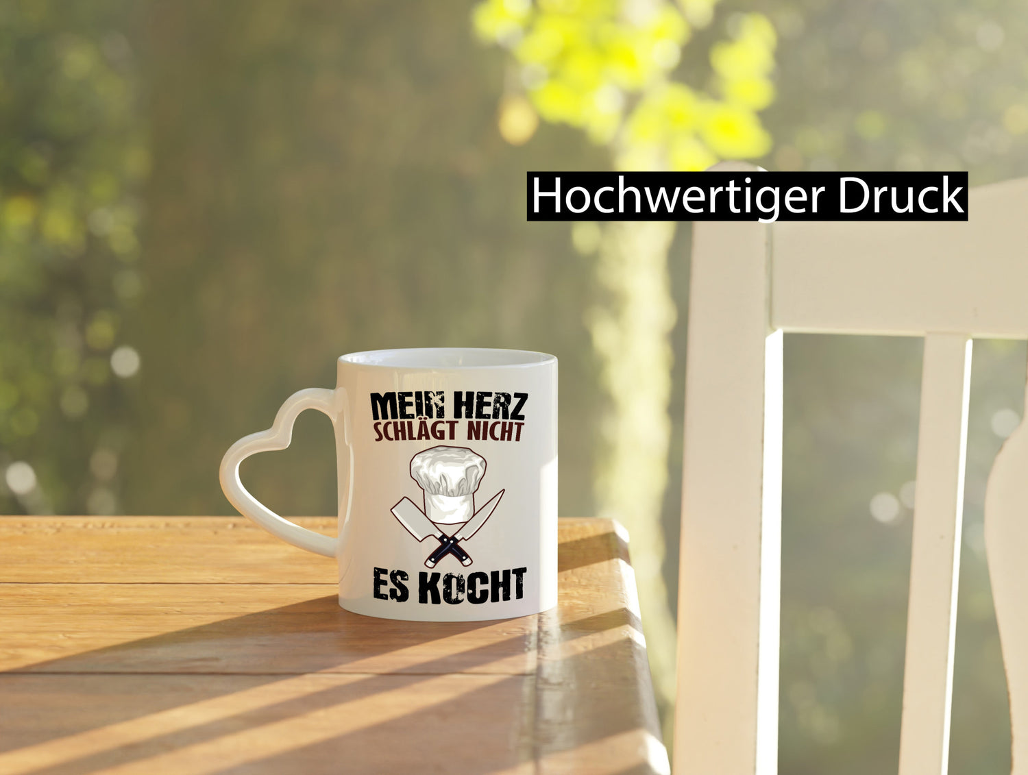 Mein Herz kocht Humor Geschenkidee Tasse