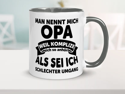 Nenn mich Opa, Komplize schlechter Umgang | Opa Witz Geschenk Familie