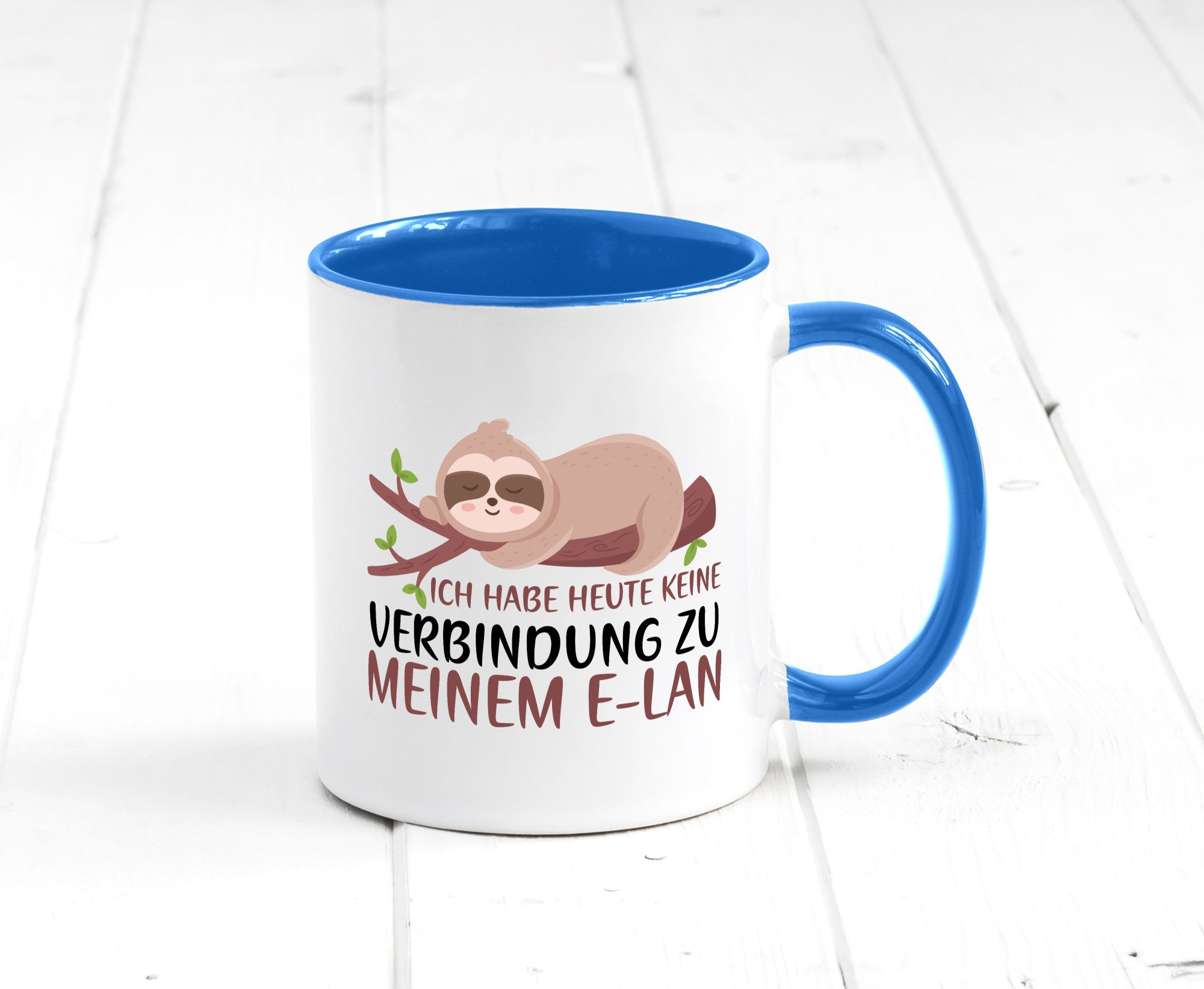Verbindung zum Elan | WLAN Faultier Faulpelz Laufband Humor Tierliebhaber