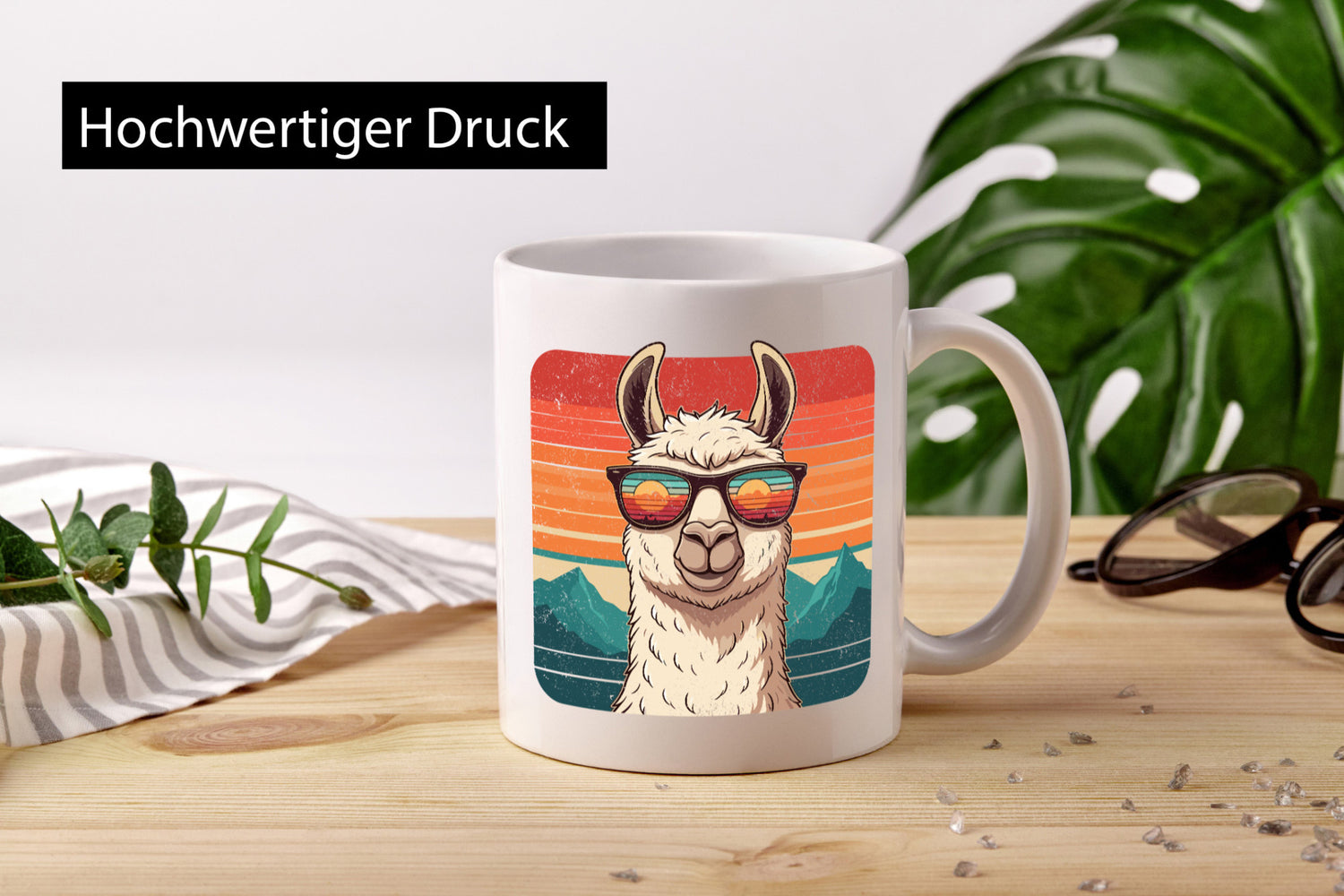 Alpaka Vintage | Lama Kamel Geschenk Humor Geschenkidee lustiger Spruch Tasse