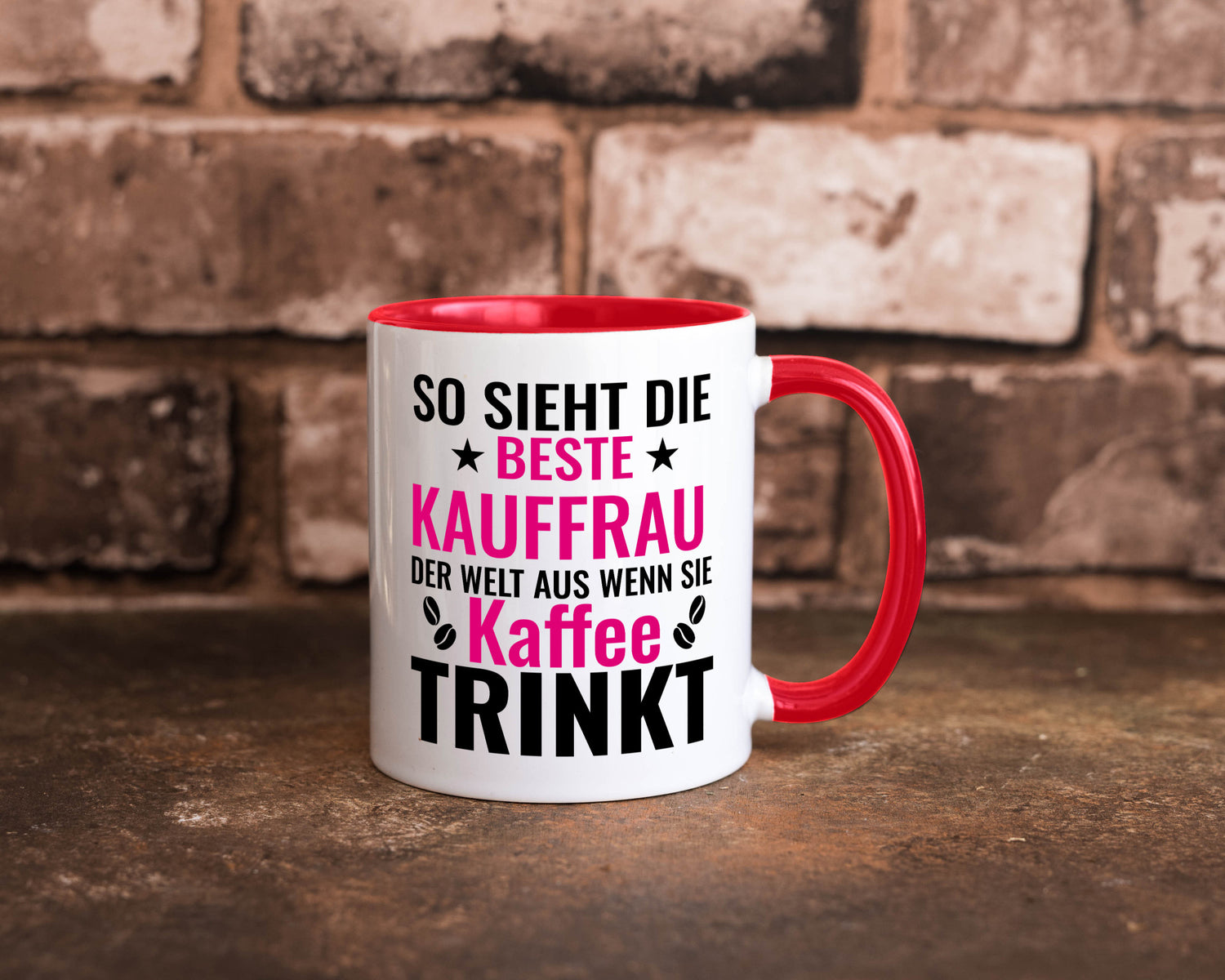 Kaffee trinkt: Kauffrau | Kauffrauen lustiger Spruch Geschenk Humor