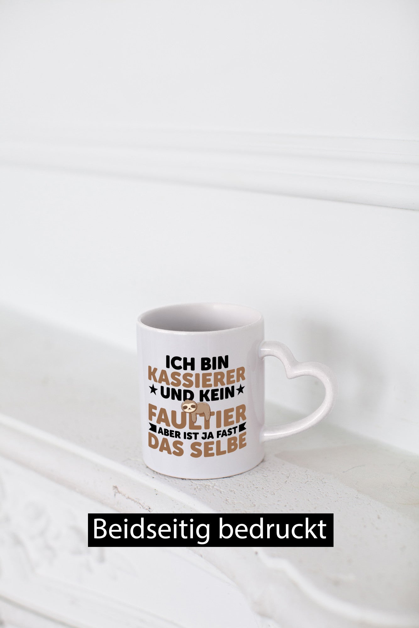 Ich bin kein Faultier: Kassierer v2 lustig Tierliebhaber Humor Geschenk Tasse