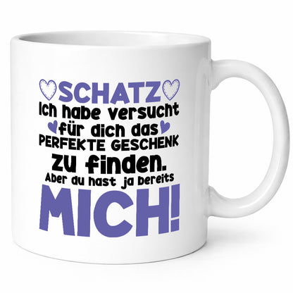 Schatz | Liebe Valentinstag Freund Freundin Herz Geschenkidee Humor Tasse