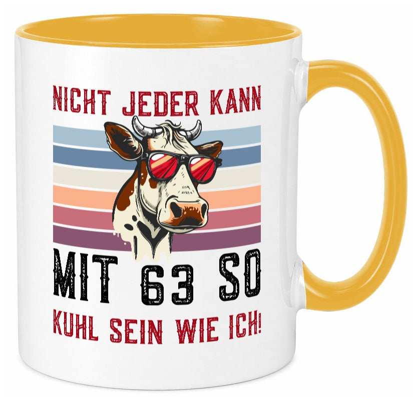 Mit 63 so gut aussehen | 63. Geburtstag Landwirt Bauer v2 lustiger Spruch Tasse